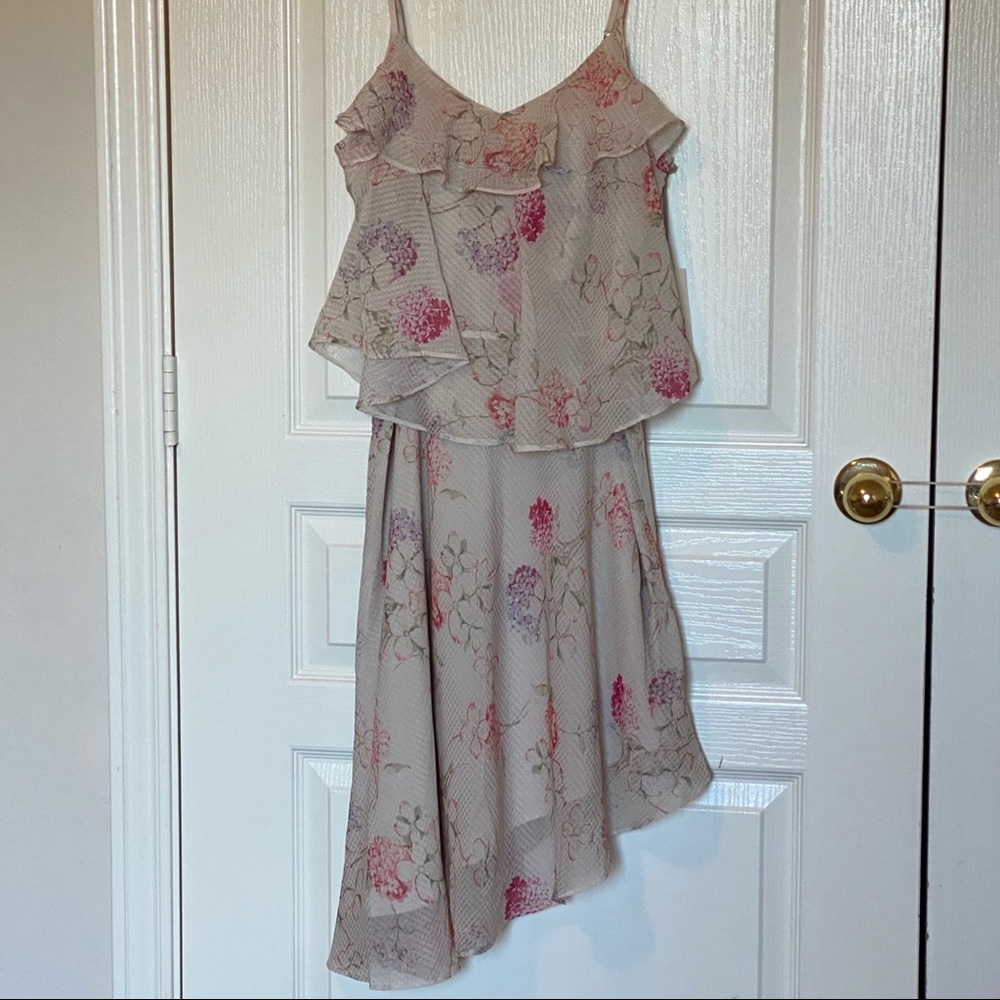 Floral Asymmetrical Midi Dress - A New Day